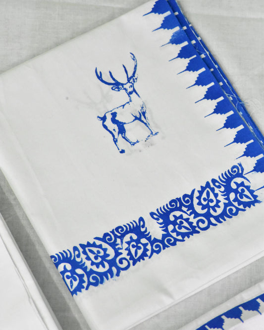 Premium Men's Dark Blue Moirang Pheijom Suit