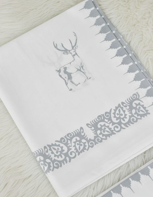 Premium Men's Light Grey Moirang Pheijom Suit