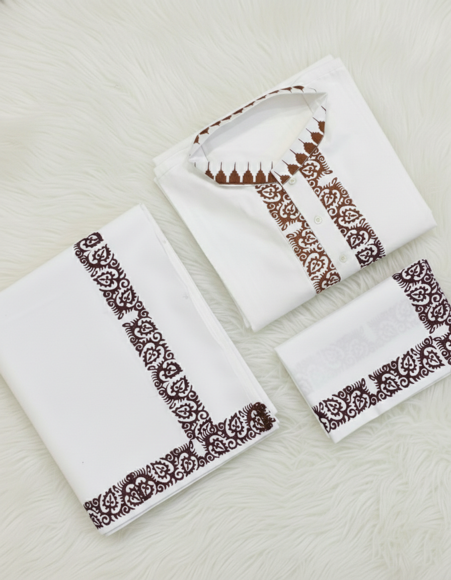 Brown Men's Premium Borderless Pheijom Suit