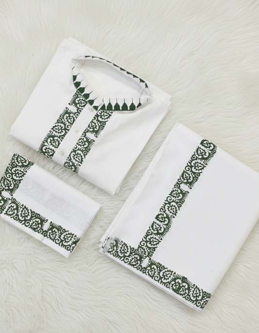 Men’s Borderless Dark Green Color Pheijom Full Suit